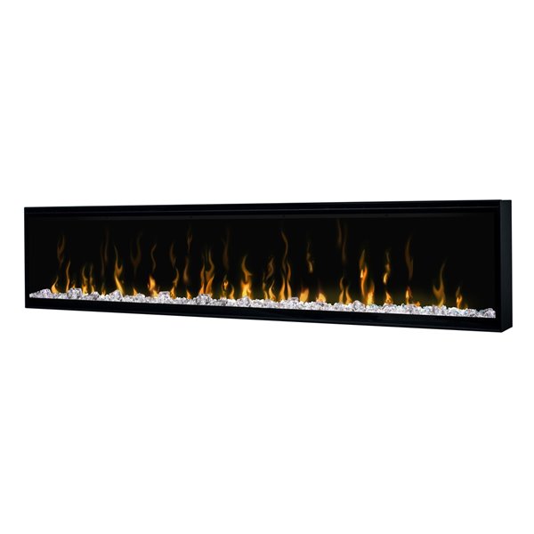 Dimplex IgniteXL 8530 BTU 74-in W Black Linear Built-In Fan-Forced Electric Fireplace