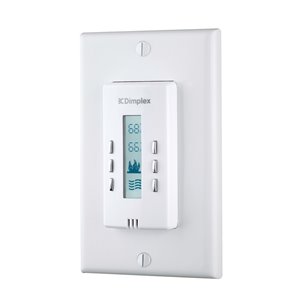 Ensemble de télécommandes murales en plastique BF par Dimplex, blanc