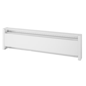 Plinthe chauffante hydronique par Cadet en acier - 240 V - 500 W - 35 po - blanc