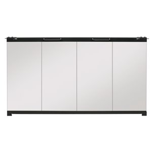 Porte pliante pour foyer encastrable BF de Dimplex en verre trempé, 35 po à 43 po L x 22 1/2 po à 27 1/2 po H, clair