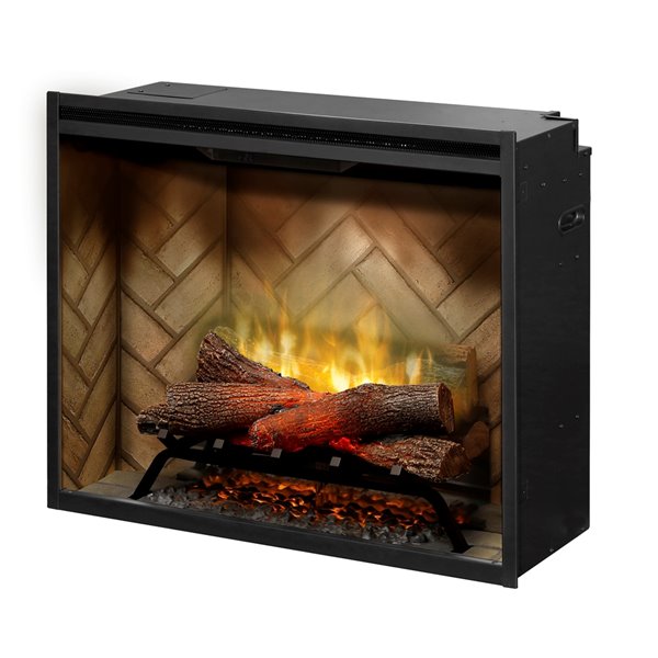 Dimplex Revillusion 8786 BTU 30-in Black Electric Fireplace Insert with Remote Control Included