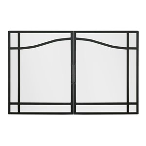 Porte de foyer électrique BF de style cabinet par Dimplex en verre trempé, 30 po à 37 po L x 25 1/2 po à 32 1/2 po H, n