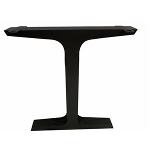 MobX Contemporary Dining Table T Leg - 3-in x 24-in - Black