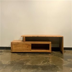 Corcoran Zen Contemporary/Modern Extendable Media Cabinet - 50-in x 21-in - Mango Wood