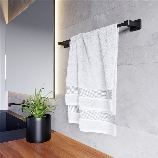 Volkano Spark Towel Bar - 30-in - Matte Black