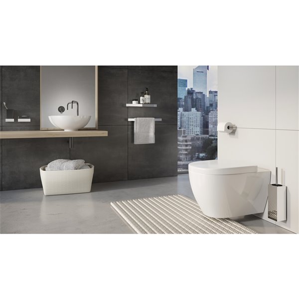 Ensemble de brosse de toilette SCALA - acier noir (40852) - Bath