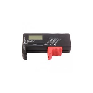 Vérificateur de piles numériques PureVolt, 1,5 V et 9 V, noir