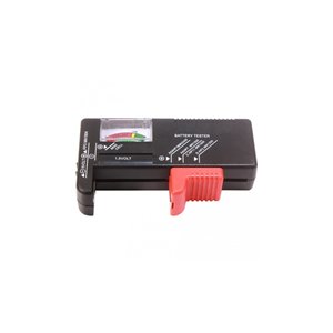 Vérificateur de piles analogiques PureVolt, 1,5 V et 9 V, noir