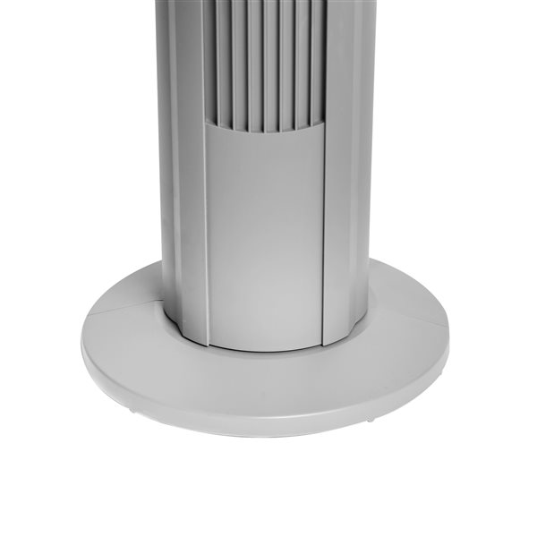 Seville Classics Oscillating Tower Fan - Grey - 40-in