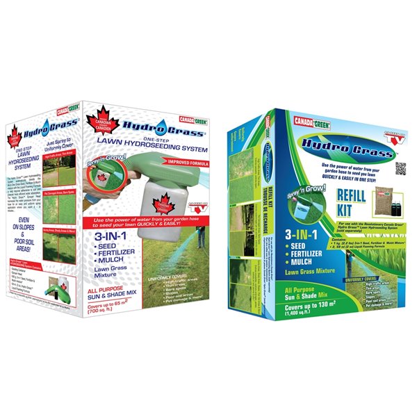 Canada Green Lawn Hydroseeding System and Hydro Grass Refill Kit 82178