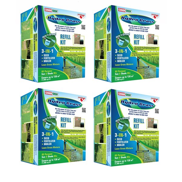 Canada Grass Hydro Grass Refill Kit - 4-Pack