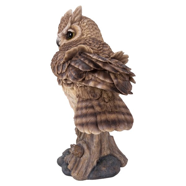 Hi-Line Gift Ltd. Animal Long-Eared Owl Resin Garden Statue - 17.52-in ...