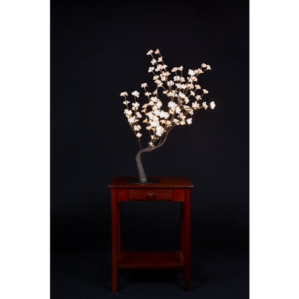 Hi-Line Gift Ltd. 32-in Artificial Ficus Tree - Brown/White