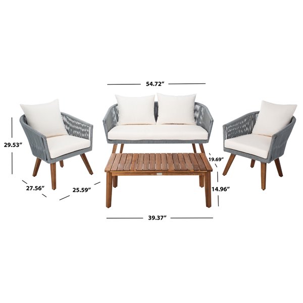 safavieh velso 4pc living set