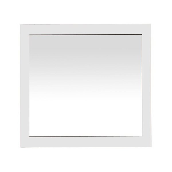 GEF Selena Bathroom Mirror - 30-in - Rectangular - White