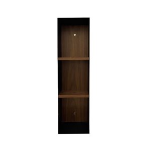 Armoire de lingerie murale noyer Sage de GEF, 5,9 po x 7,9 po x 27,6 po