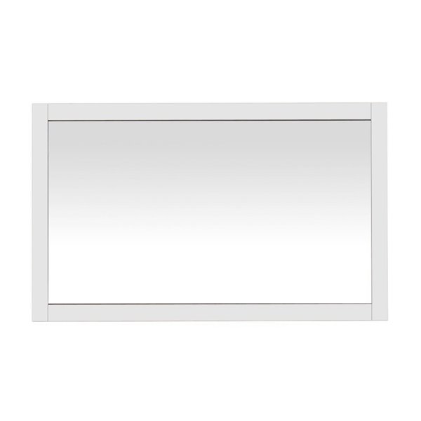 GEF Selena Bathroom Mirror - 48-in - Rectangular - White