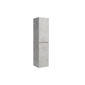 GEF Sadie 15.75-in x 15.75-in x 67-in Wall-Mounted Grey Linen Cabinet