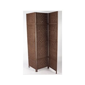 Écran pliable Kenya en bambou de IH Casa Decor, 39 po l x 74 po H, brun