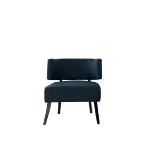 Chaise d'accent moderne en polyester noir de IH Casa Decor, lot de 1