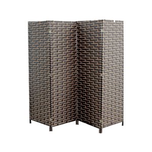Écran pliable en bambou de IH Casa Decor, 39 po l x 74 po H, bronze