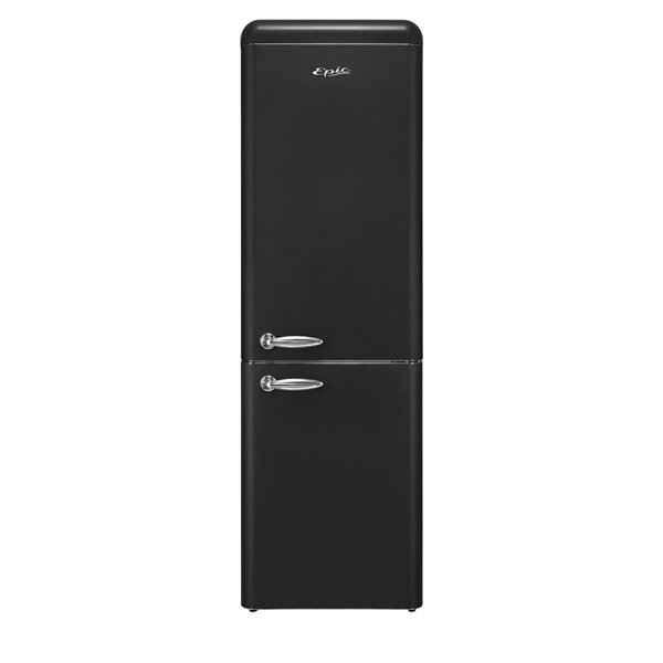 Epic Fingerprint-Resistant Bottom Mount Frost Free Refrigerator - 11.1-cu ft - Black