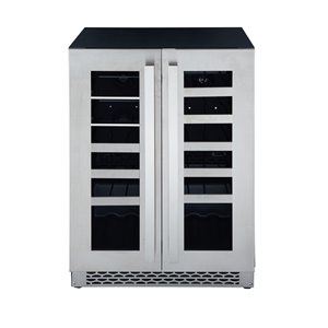 Marathon Stainless Steel French Door Beverage Centre - 30 Bottles/Cans - 5.4-cu ft
