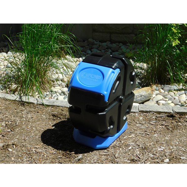 FCMP Outdoor 18.7-Gal Recycled Plastic Tumbler Composter - Blue