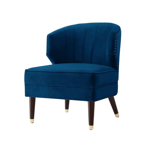 navy slipper chair