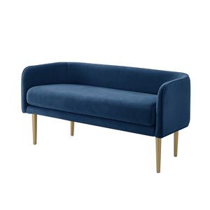 Inspired Home Mikaela Modern Navy Accent Indoor Bench