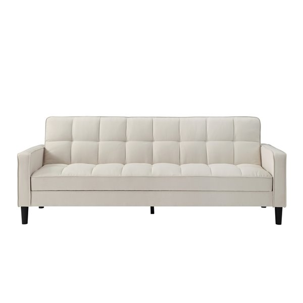 beige linen sofa bed