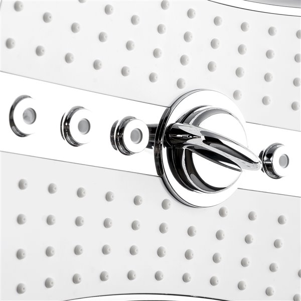 AKDY Chrome 4-Spray Shower Head and Handheld Shower Combo 2.5-GPM (9.5-LPM)