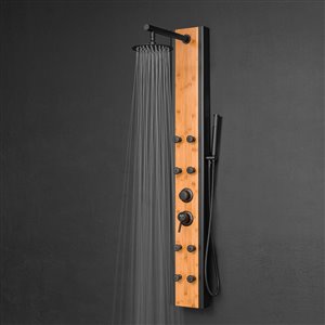 AKDY Bamboo 8-Spray Shower Panel System