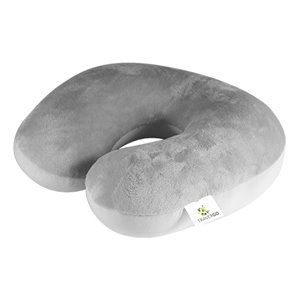 Oreiller cervical rond de GoGreen Power, 12 po W x 12 po L, gris