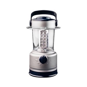 Lanterne de camping LED à piles de GoGreen Power, 120-Lumen, gris