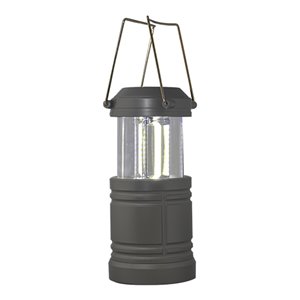 Lanterne de camping LED à piles de GoGreen Power, 200-Lumen, gris