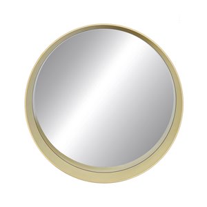 Hudson Home Murray 27.5-in L x 27.5-in W Round Framed Mirror - Gold