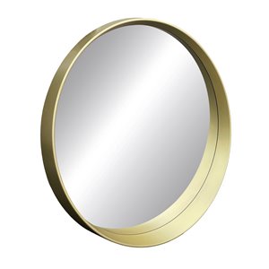 Miroir rond avec cadre Murray de Hudson Home, 31,5 po x 31,5 po, or