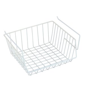 Panier de rangement en métal pour étagère rustique chic par IH Casa Decor, 10.5-in x 6.5-in