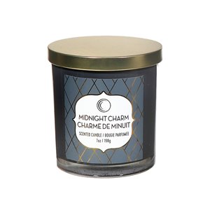 Chandelle en pot Charme de minuit de 7 oz et 2 mèches par IH Casa Decor, lot de 2