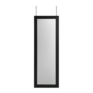 Inspired Home Amelia Over-the-Door/Wall Mount Jewelry Furniture - Black