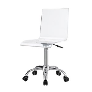 Inspired Home Caspian Desk Chair - Chrome