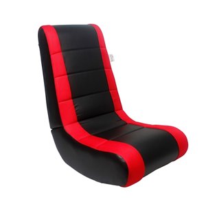 Inspired Home Loungie Chaise Rockme Video Gaming Rocker - Red