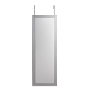 Inspired Home Amelia Over-the-Door/Wall Mount Jewelry Furniture - Grey