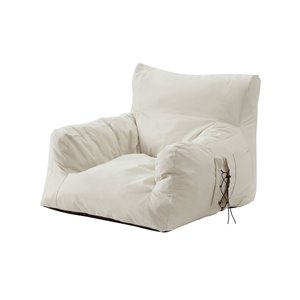 Inspired Home Loungie Comfy Indoor/Outdoor Nylon Chair - Beige