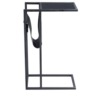 Inspired Home Loft Lyfe Tregal Accent Table - Black