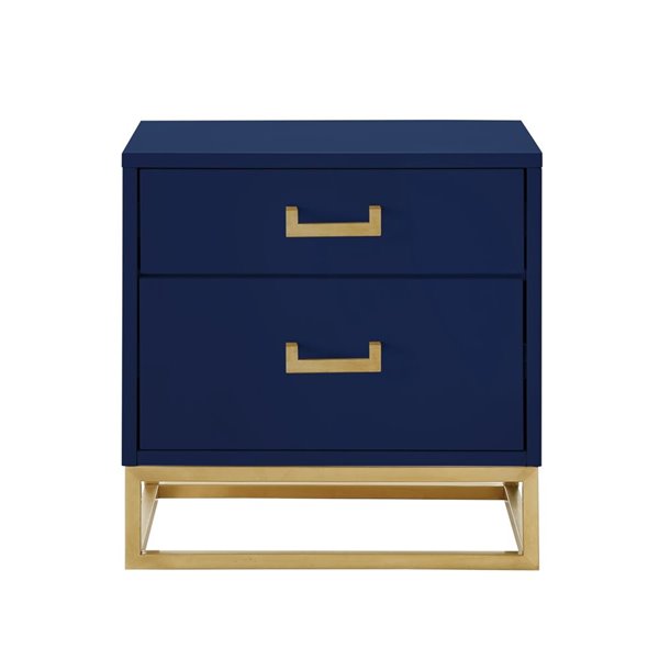 navy and gold side table