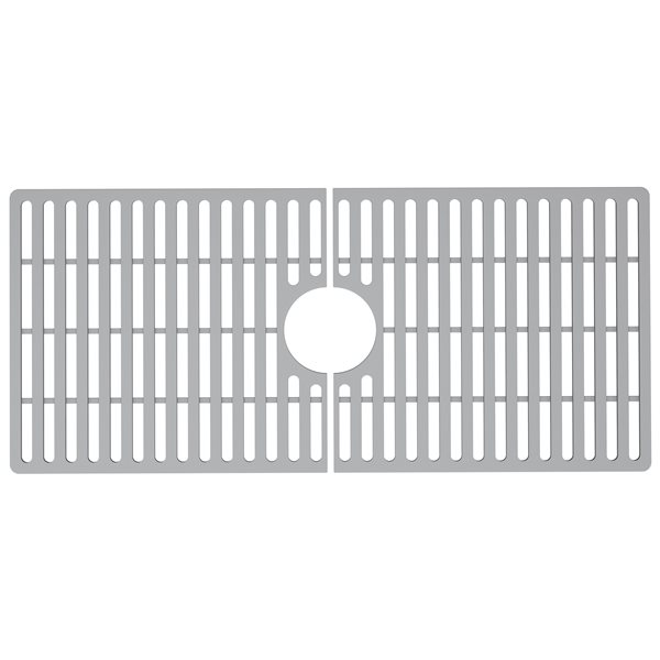 VIGO&nbsp;15-in D x&nbsp;14-in W silicone VIGO Bottom Grid for Single Bowl Kitchen Sink - Grey