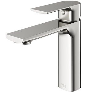 VIGO Davidson 1-Handle Single Hole WaterSense Labeled Bathroom Sink Faucet, Brushed Nickel