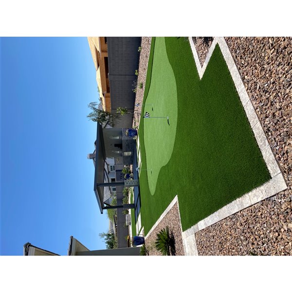 Green as Grass Putting Green Fescue Artificial Grass, 15-ft x 2-ft